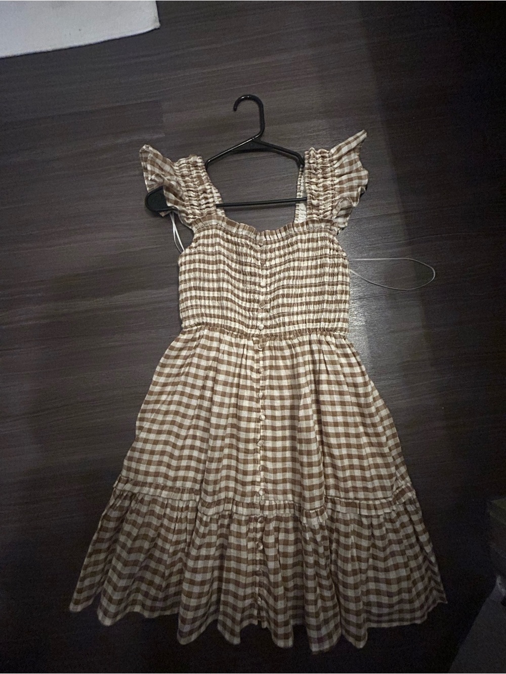 Anthropologie Peregrine Gingham Linen Mini Dress - Picture 2 of 2